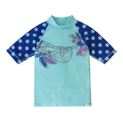 Girl's Short Sleeve Sun & Swim Shirt