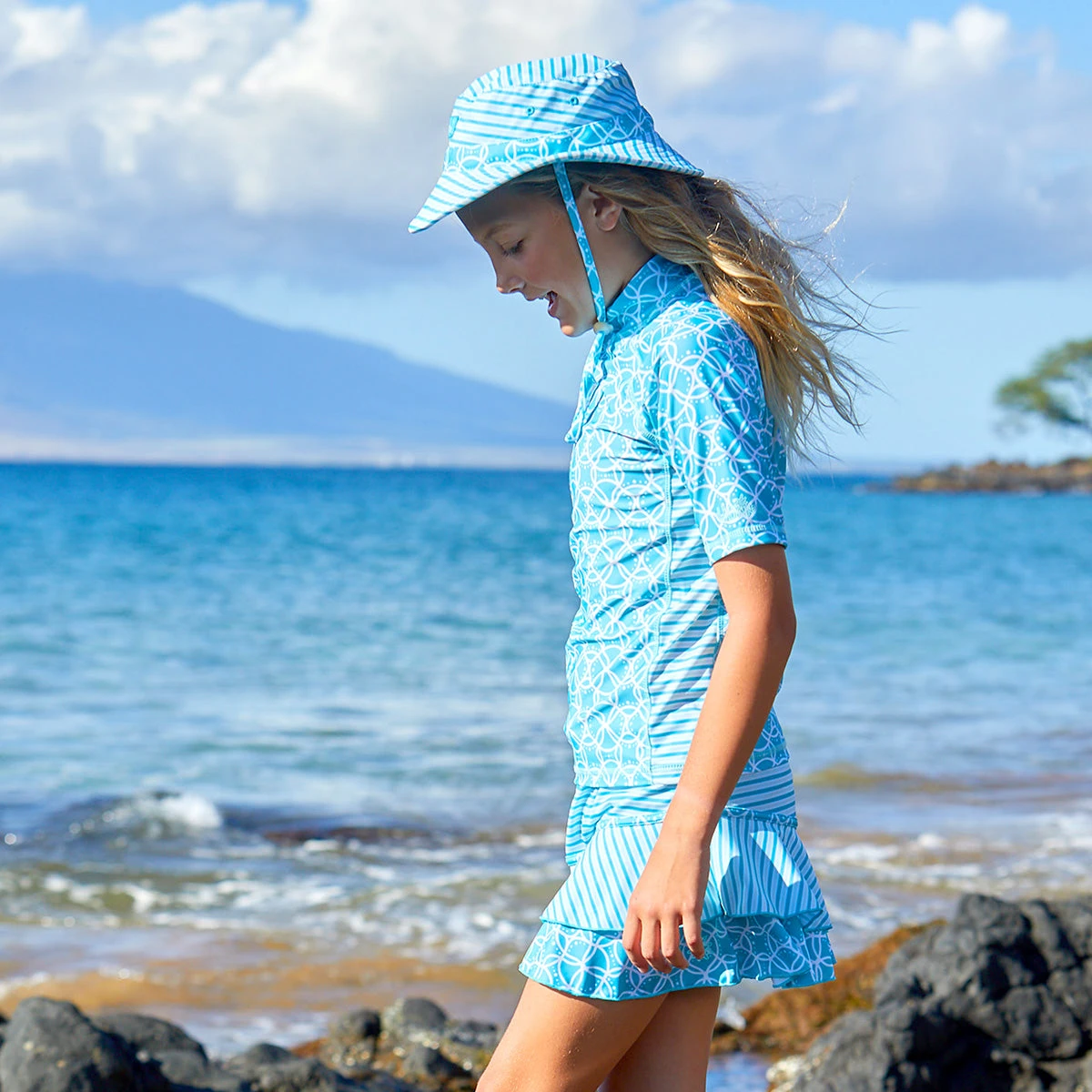 Girl's Short Sleeve Sunny Swim Shirt | FINAL SALE - Image 18