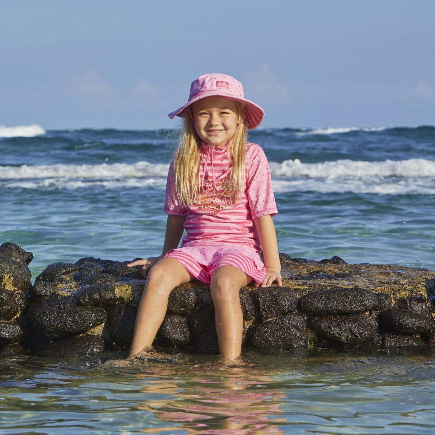 Girl's Short Sleeve Sunny Swim Shirt | FINAL SALE - Image 6