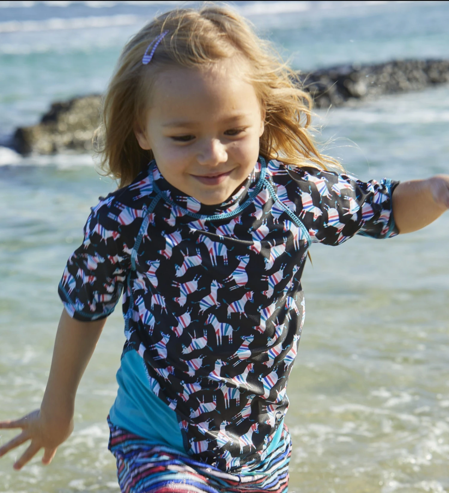 Girl's Short Sleeve Sport Sun & Swim Shirt | FINAL SALE - Image 3