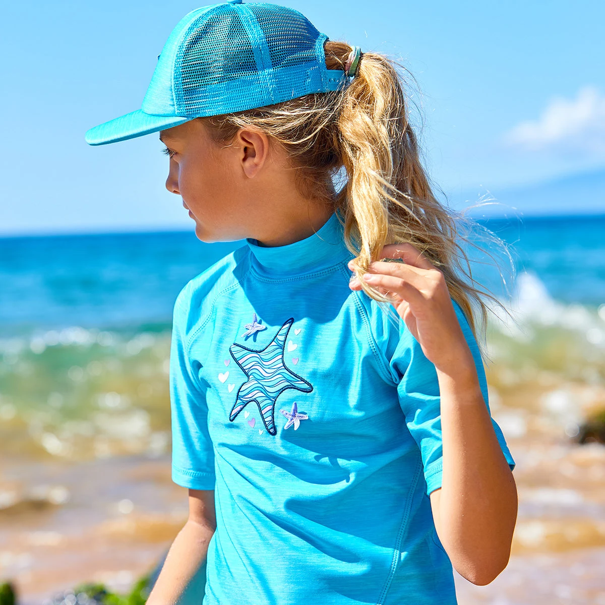 Girl's Short Sleeve Sport Sun & Swim Shirt | FINAL SALE - Image 9