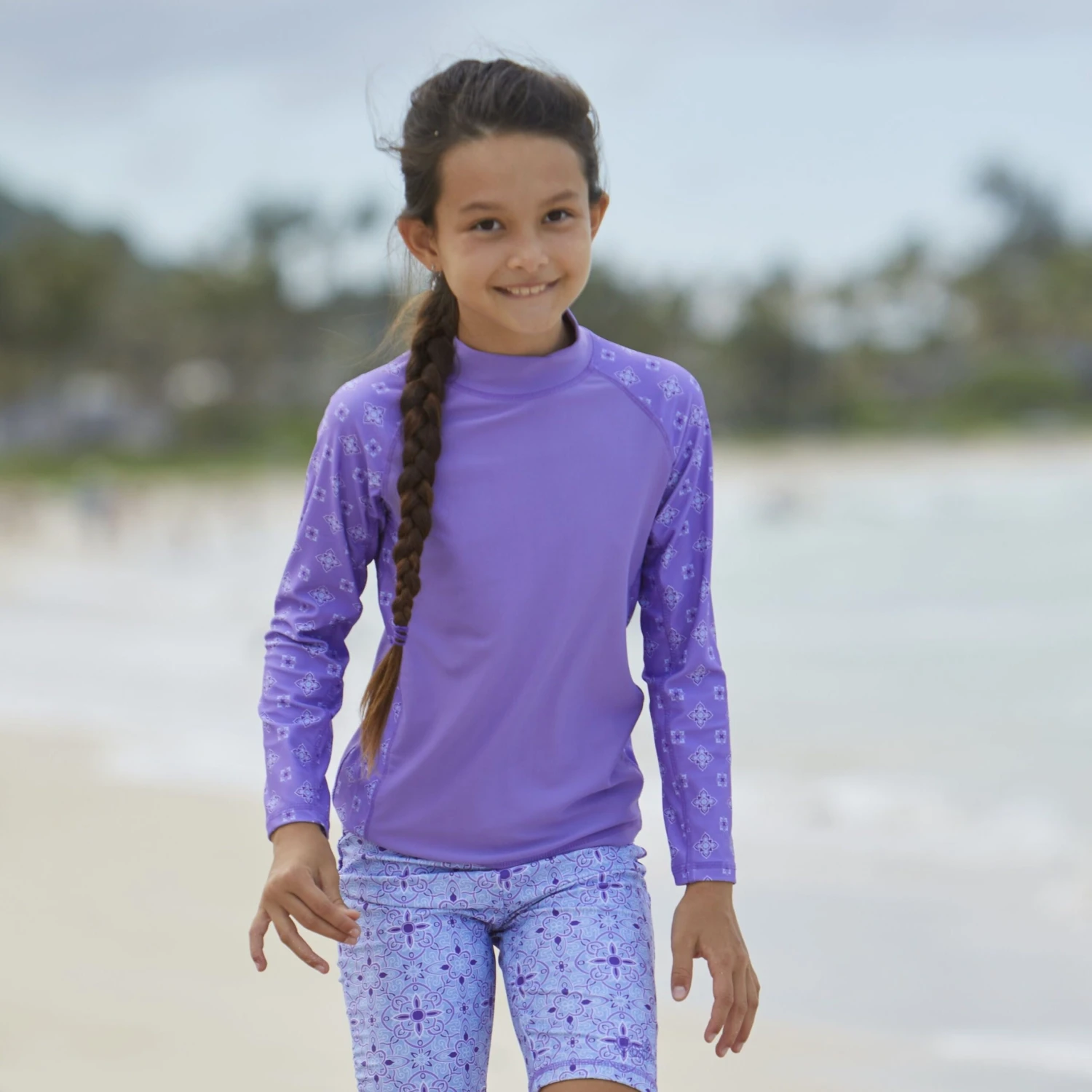 Girl's Long Sleeve Sunny Swim Shirt | FINAL SALE - Image 3