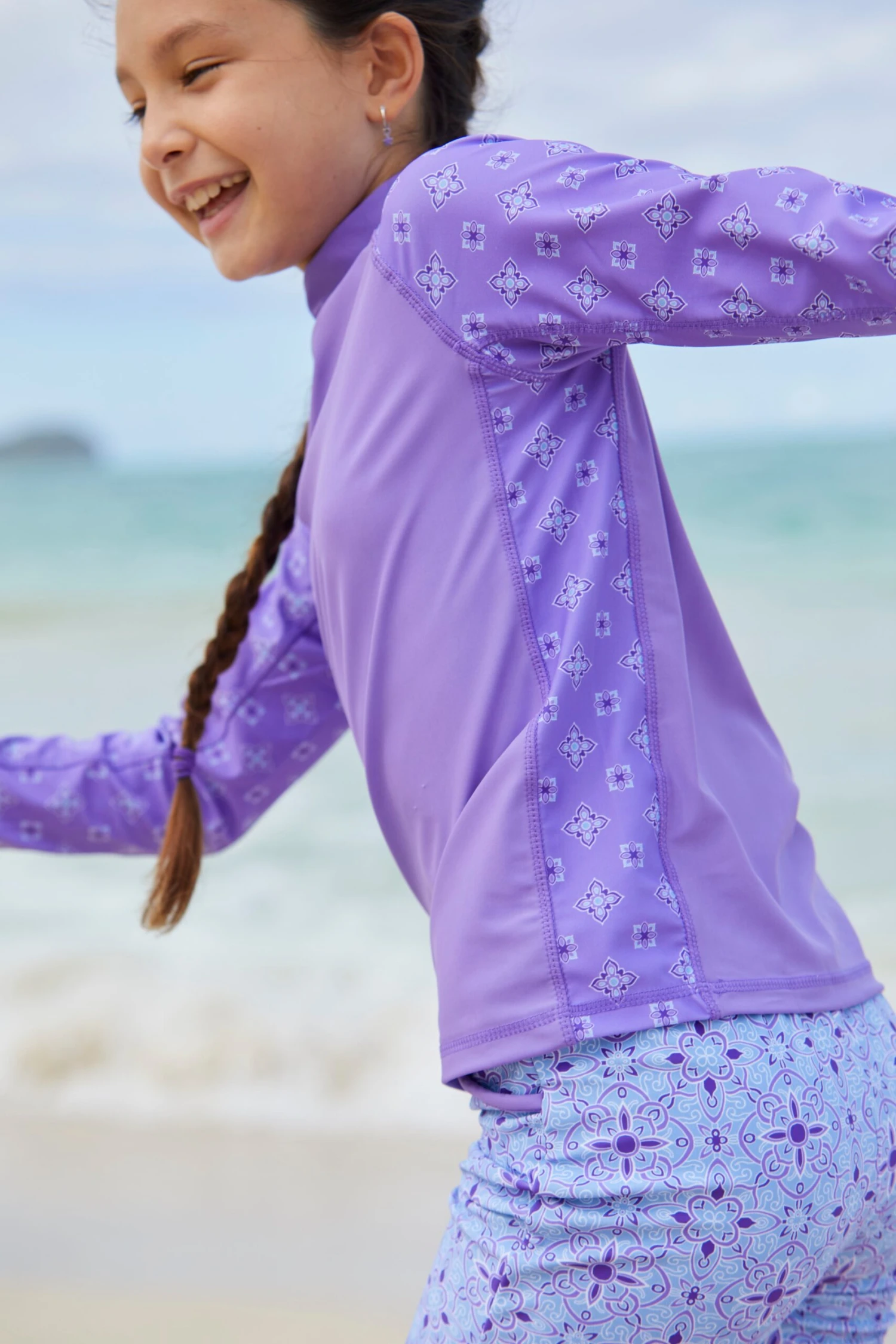 Girl's Long Sleeve Sunny Swim Shirt | FINAL SALE - Image 4