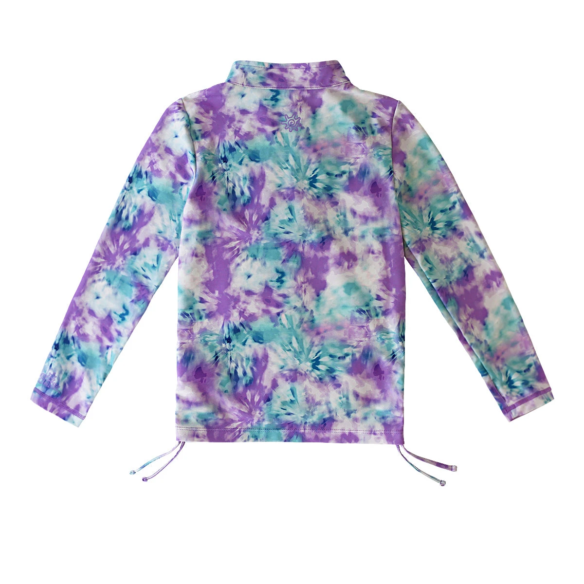 Girl's Half Zip Ruched Sun & Swim Shirt - Image 2