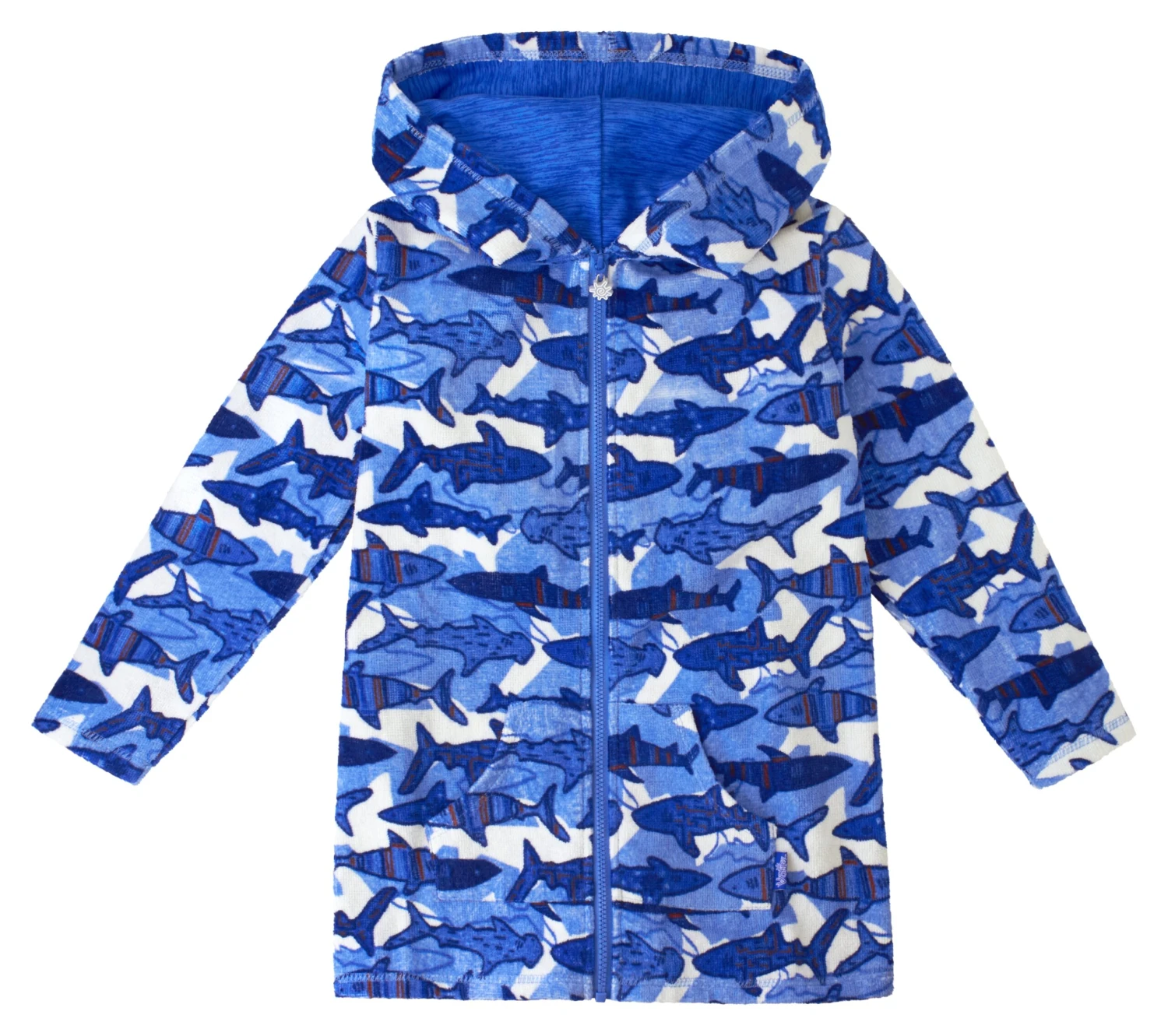 Boy's Hooded Terry Beach Cover-Up - Image 7
