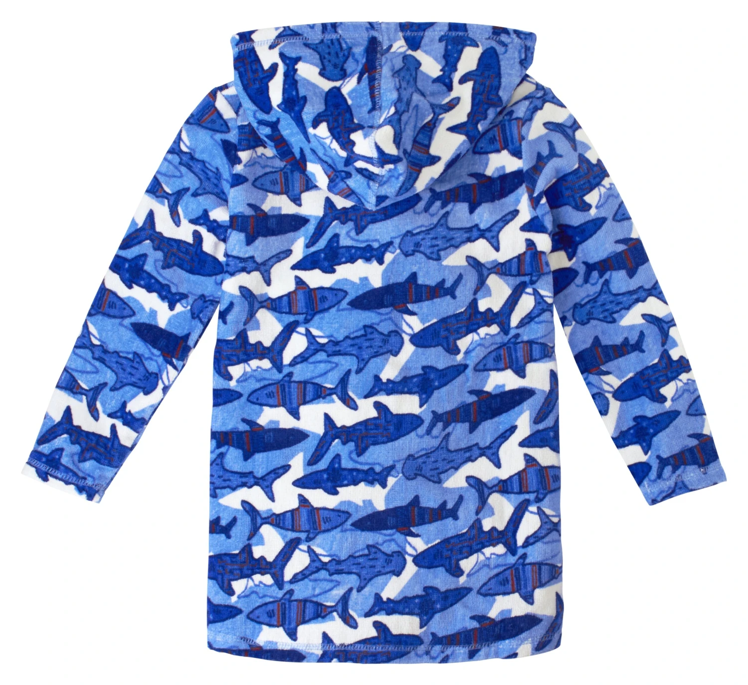 Boy's Hooded Terry Beach Cover-Up - Image 8