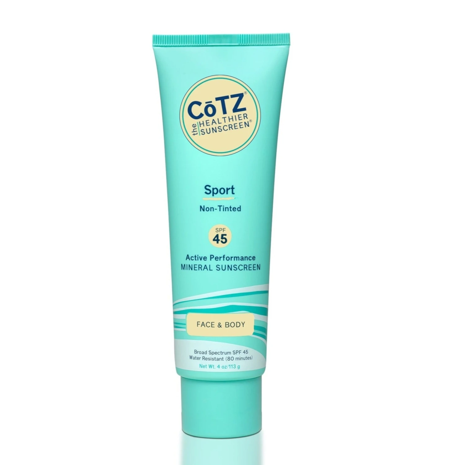 CoTZ Sport Sunscreen - Non-Tinted - SPF45 (4 Oz)